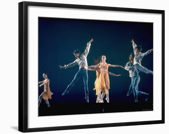 Allegra Kent and John Clifford in New York City Ballet Production of Dances at a Gathering-Gjon Mili-Framed Premium Photographic Print