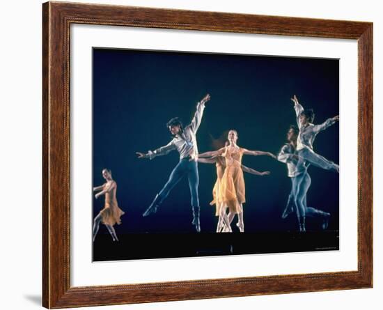 Allegra Kent and John Clifford in New York City Ballet Production of Dances at a Gathering-Gjon Mili-Framed Premium Photographic Print