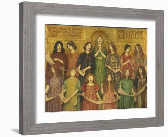 Alleluia-Thomas Cooper Gotch-Framed Giclee Print