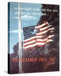 Remember Dec. 7th! 1942-Allen Saalburg-Framed Premium Giclee Print