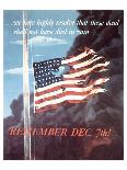 Remember Dec. 7th! 1942-Allen Saalburg-Framed Art Print