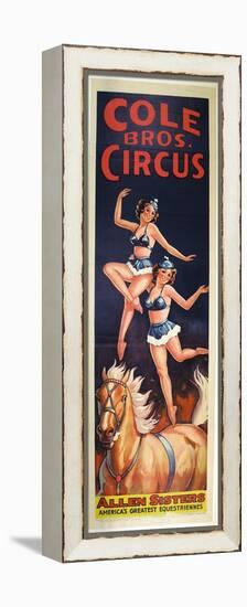 "Allen Sisters, America's Greatest Equestriennes", Circa 1940-null-Framed Premier Image Canvas