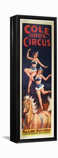 "Allen Sisters, America's Greatest Equestriennes", Circa 1940-null-Framed Premier Image Canvas