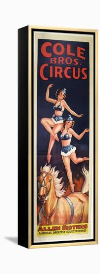 "Allen Sisters, America's Greatest Equestriennes", Circa 1940-null-Framed Premier Image Canvas