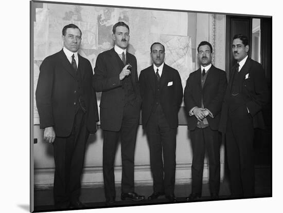 Allen Welsh Dulles (2nd from Left) as Chief of the Near East Division of the Department of State-null-Mounted Photo