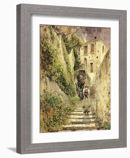 Alley Amalfi-Antonio Mancini-Framed Giclee Print