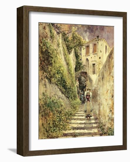 Alley Amalfi-Antonio Mancini-Framed Giclee Print