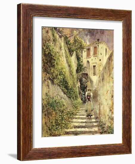 Alley Amalfi-Antonio Mancini-Framed Giclee Print