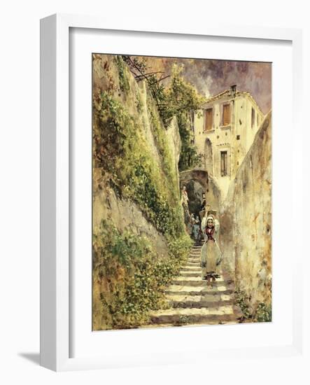 Alley Amalfi-Antonio Mancini-Framed Giclee Print