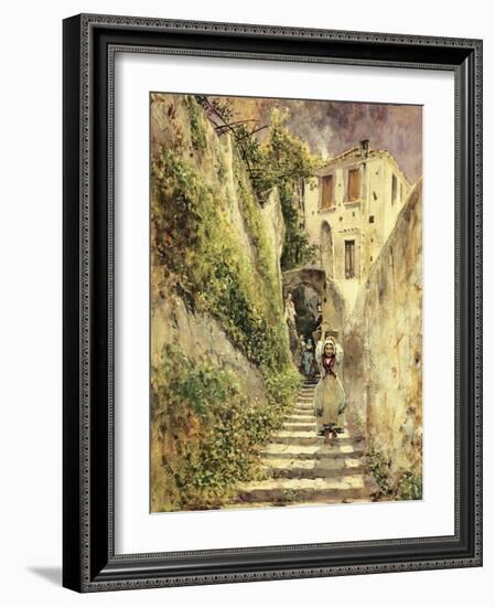 Alley Amalfi-Antonio Mancini-Framed Giclee Print