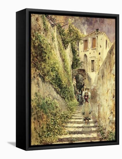 Alley Amalfi-Antonio Mancini-Framed Premier Image Canvas