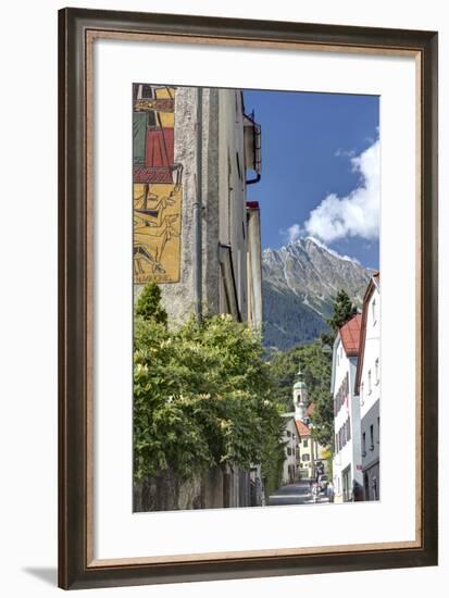 Alley in Hotting District of Innsbruck, Mariahilf, Innsbruck, Tyrol, Austria-Klaus Neuner-Framed Photographic Print