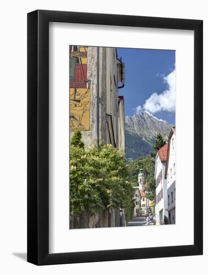Alley in Hotting District of Innsbruck, Mariahilf, Innsbruck, Tyrol, Austria-Klaus Neuner-Framed Photographic Print