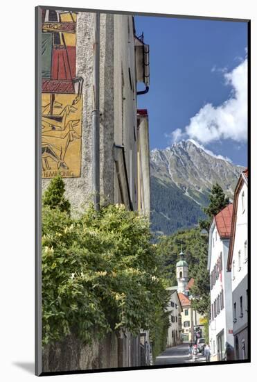 Alley in Hotting District of Innsbruck, Mariahilf, Innsbruck, Tyrol, Austria-Klaus Neuner-Mounted Photographic Print