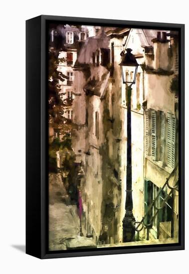 Alley in Montmartre-Philippe Hugonnard-Framed Premier Image Canvas