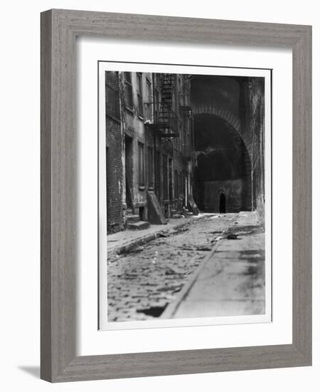 Alley on the Bowery, New York-Emil Otto Hoppé-Framed Photographic Print