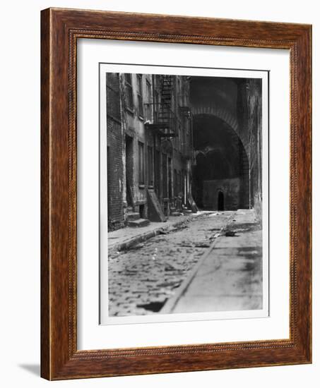 Alley on the Bowery, New York-Emil Otto Hoppé-Framed Photographic Print