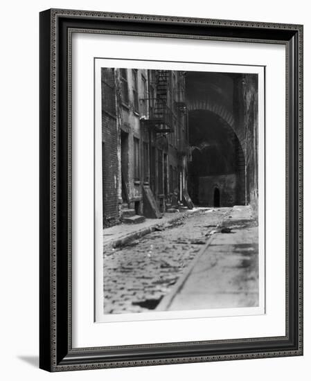 Alley on the Bowery, New York-Emil Otto Hoppé-Framed Photographic Print