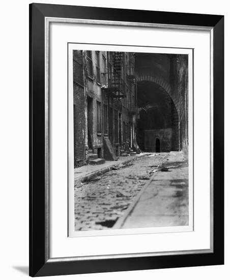 Alley on the Bowery, New York-Emil Otto Hoppé-Framed Photographic Print