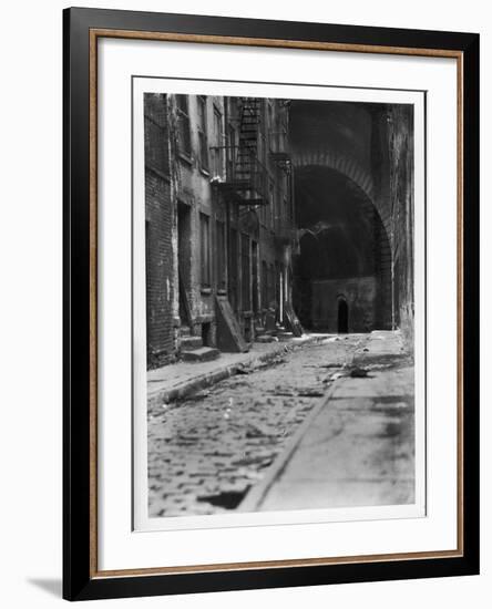 Alley on the Bowery, New York-Emil Otto Hoppé-Framed Photographic Print