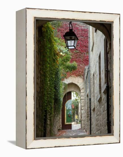 Alley to Garden, Languedoc-Roussillon, France-Lisa S. Engelbrecht-Framed Premier Image Canvas