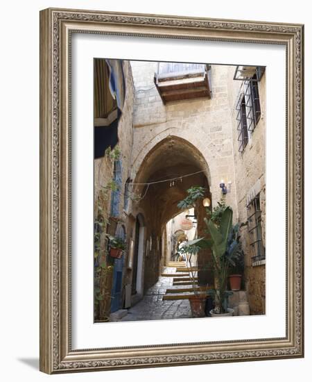 Alleys in the Old Jaffa, Tel Aviv, Israel, Middle East-Yadid Levy-Framed Photographic Print