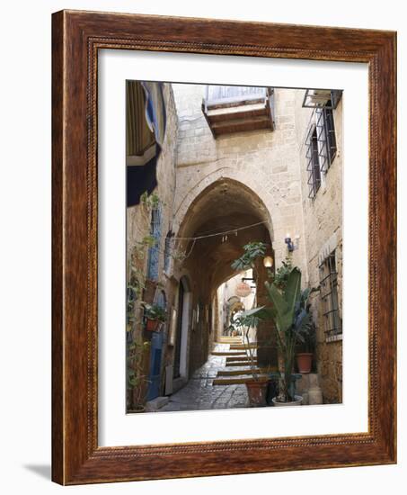 Alleys in the Old Jaffa, Tel Aviv, Israel, Middle East-Yadid Levy-Framed Photographic Print