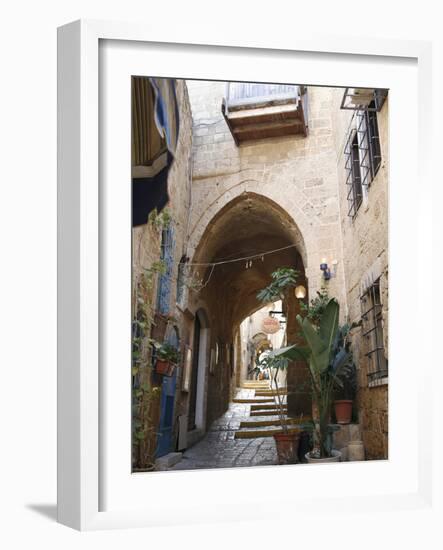 Alleys in the Old Jaffa, Tel Aviv, Israel, Middle East-Yadid Levy-Framed Photographic Print