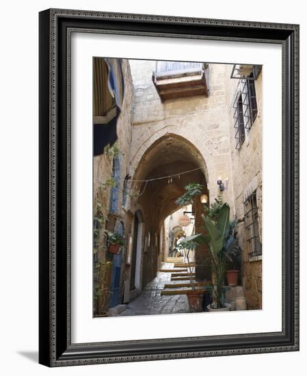 Alleys in the Old Jaffa, Tel Aviv, Israel, Middle East-Yadid Levy-Framed Photographic Print