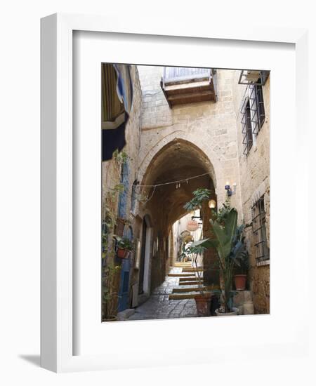 Alleys in the Old Jaffa, Tel Aviv, Israel, Middle East-Yadid Levy-Framed Premium Photographic Print