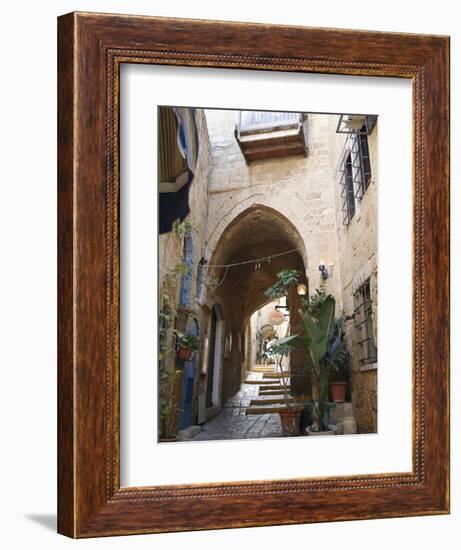 Alleys in the Old Jaffa, Tel Aviv, Israel, Middle East-Yadid Levy-Framed Photographic Print