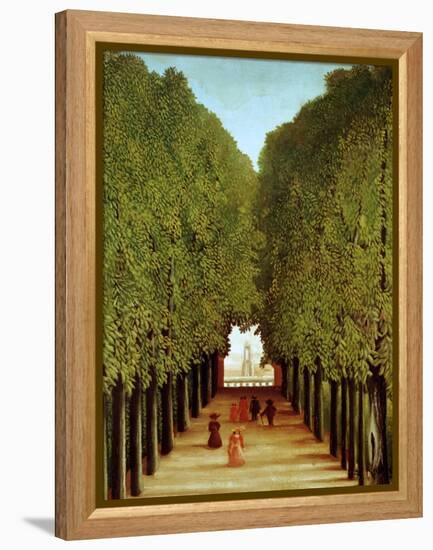 Alleyway in the Park of Saint-Cloud, 1908-Henri Rousseau-Framed Premier Image Canvas