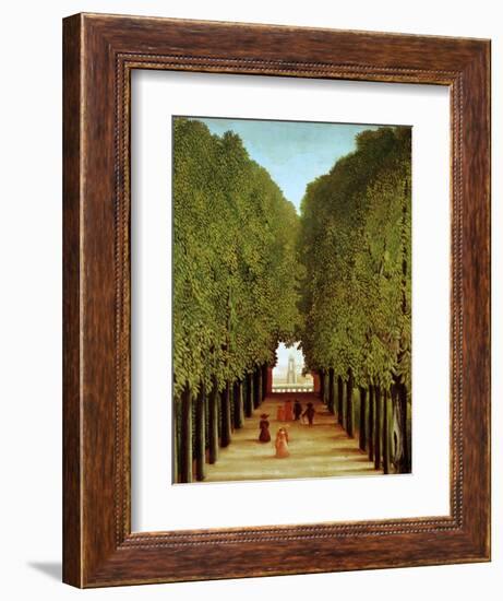 Alleyway in the Park of Saint-Cloud, 1908-Henri Rousseau-Framed Giclee Print