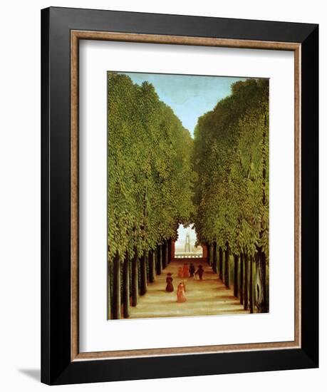 Alleyway in the Park of Saint-Cloud, 1908-Henri Rousseau-Framed Giclee Print