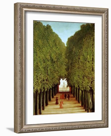 Alleyway in the Park of Saint-Cloud, 1908-Henri Rousseau-Framed Giclee Print