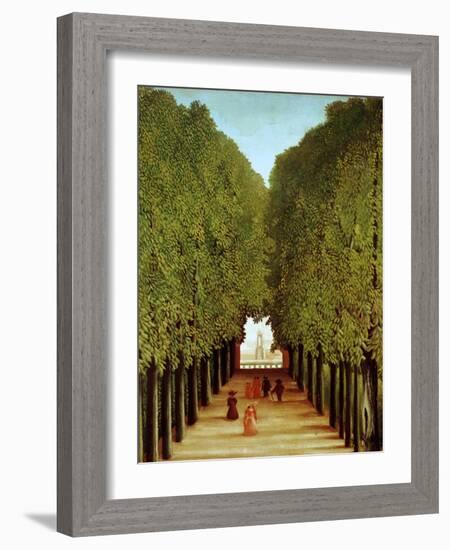 Alleyway in the Park of Saint-Cloud, 1908-Henri Rousseau-Framed Giclee Print