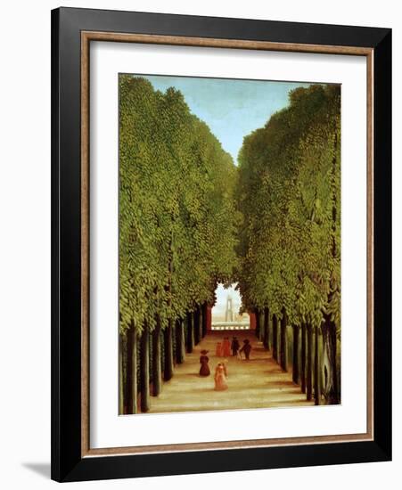 Alleyway in the Park of Saint-Cloud, 1908-Henri Rousseau-Framed Giclee Print