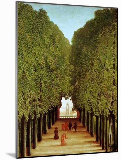 Alleyway in the Park of Saint-Cloud, 1908-Henri Rousseau-Mounted Giclee Print