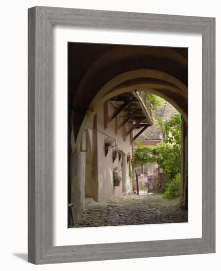 Alleyway, Sighisoara, Transylvania, Romania, Europe-Gary Cook-Framed Photographic Print