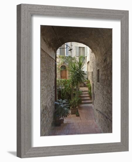 Alleyway, Todi, Italy-Rob Tilley-Framed Photographic Print