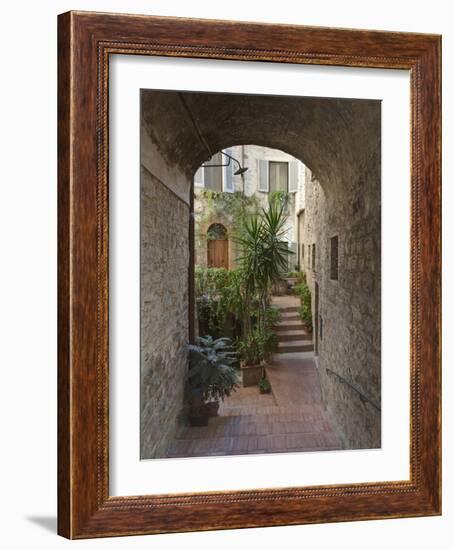 Alleyway, Todi, Italy-Rob Tilley-Framed Photographic Print