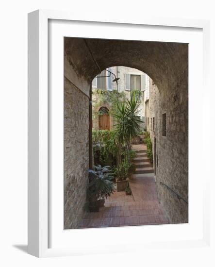 Alleyway, Todi, Italy-Rob Tilley-Framed Photographic Print