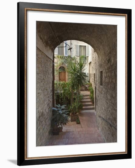 Alleyway, Todi, Italy-Rob Tilley-Framed Photographic Print