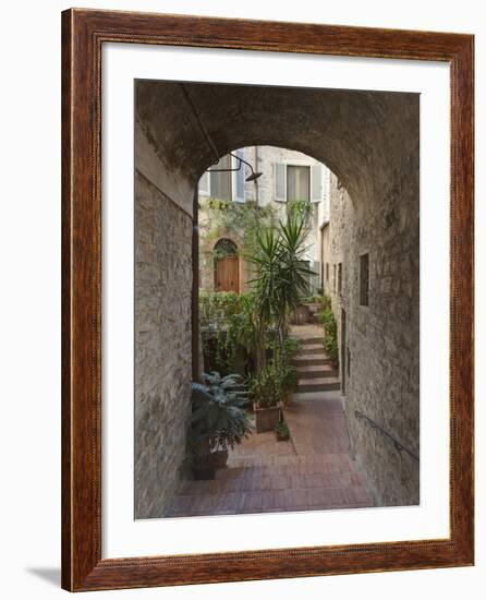 Alleyway, Todi, Italy-Rob Tilley-Framed Photographic Print