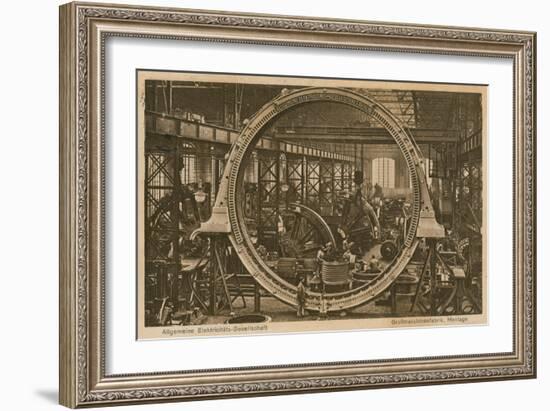 Allgemeine Elektricitats-Gesellschaft. Postcard Sent on 20 April 1913-German photographer-Framed Giclee Print