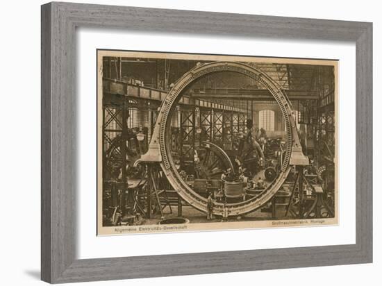 Allgemeine Elektricitats-Gesellschaft. Postcard Sent on 20 April 1913-German photographer-Framed Giclee Print