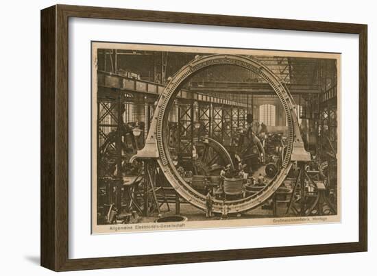 Allgemeine Elektricitats-Gesellschaft. Postcard Sent on 20 April 1913-German photographer-Framed Giclee Print