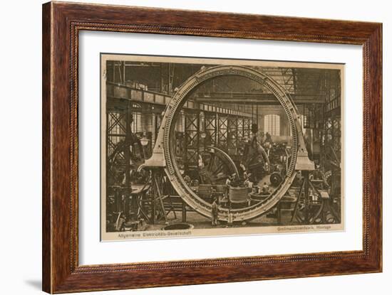 Allgemeine Elektricitats-Gesellschaft. Postcard Sent on 20 April 1913-German photographer-Framed Giclee Print