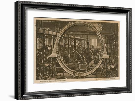 Allgemeine Elektricitats-Gesellschaft. Postcard Sent on 20 April 1913-German photographer-Framed Giclee Print