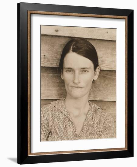 Allie Mae Burroughs in Hale County, Alabama, 1935-36-Walker Evans-Framed Photographic Print